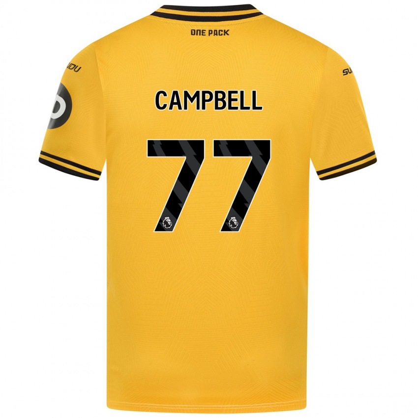 Criança Camisola Chem Campbell #77 Amarelo Principal 2024/25 Camisa