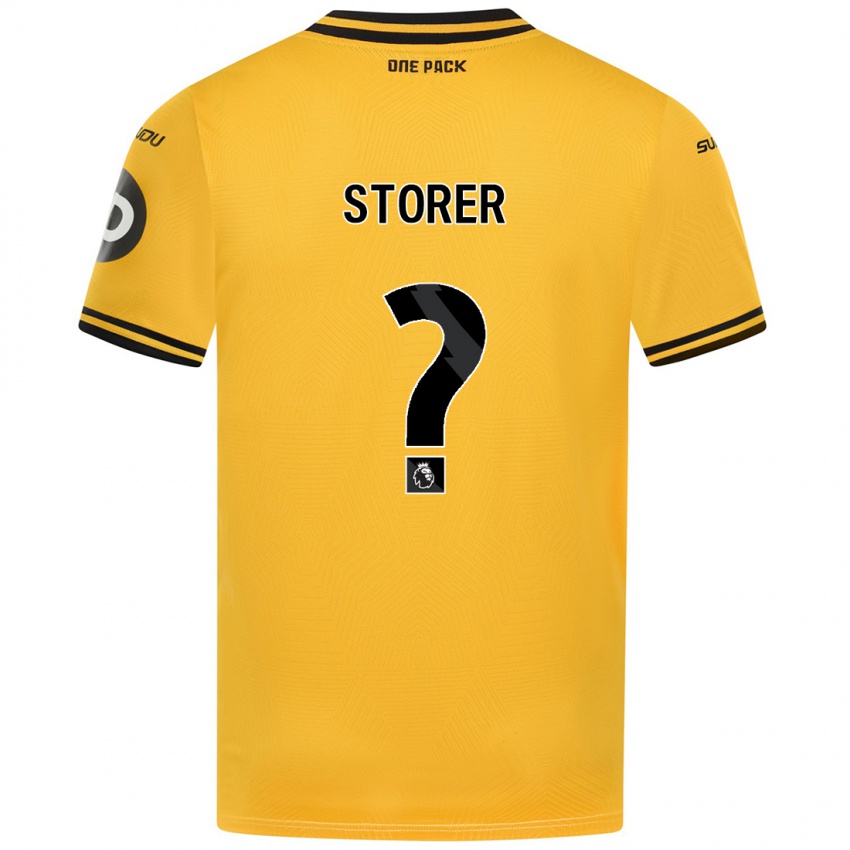 Criança Camisola James Storer #0 Amarelo Principal 2024/25 Camisa