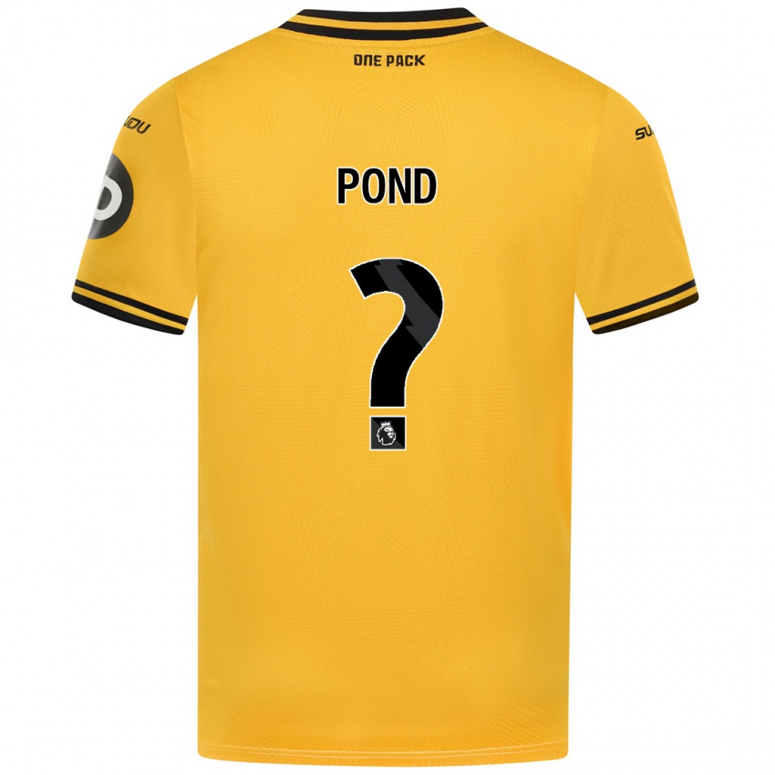 Criança Camisola Alfie Pond #0 Amarelo Principal 2024/25 Camisa