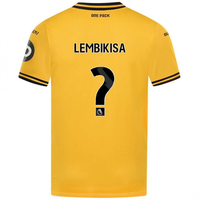 Criança Camisola Dexter Lembikisa #0 Amarelo Principal 2024/25 Camisa