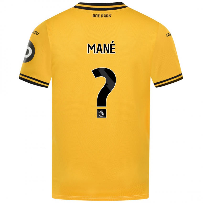 Criança Camisola Mateus Mané #0 Amarelo Principal 2024/25 Camisa