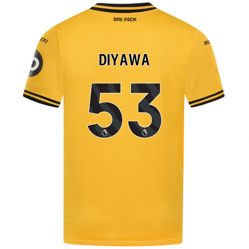 Criança Camisola Aaron Keto-Diyawa #53 Amarelo Principal 2024/25 Camisa