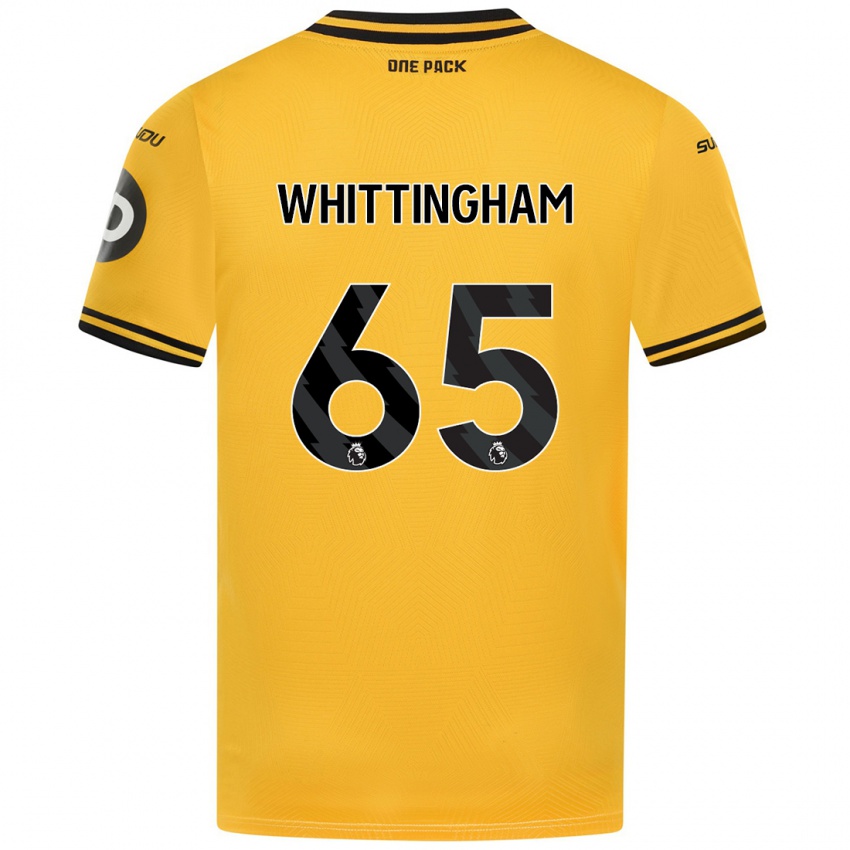 Criança Camisola Matthew Whittingham #65 Amarelo Principal 2024/25 Camisa