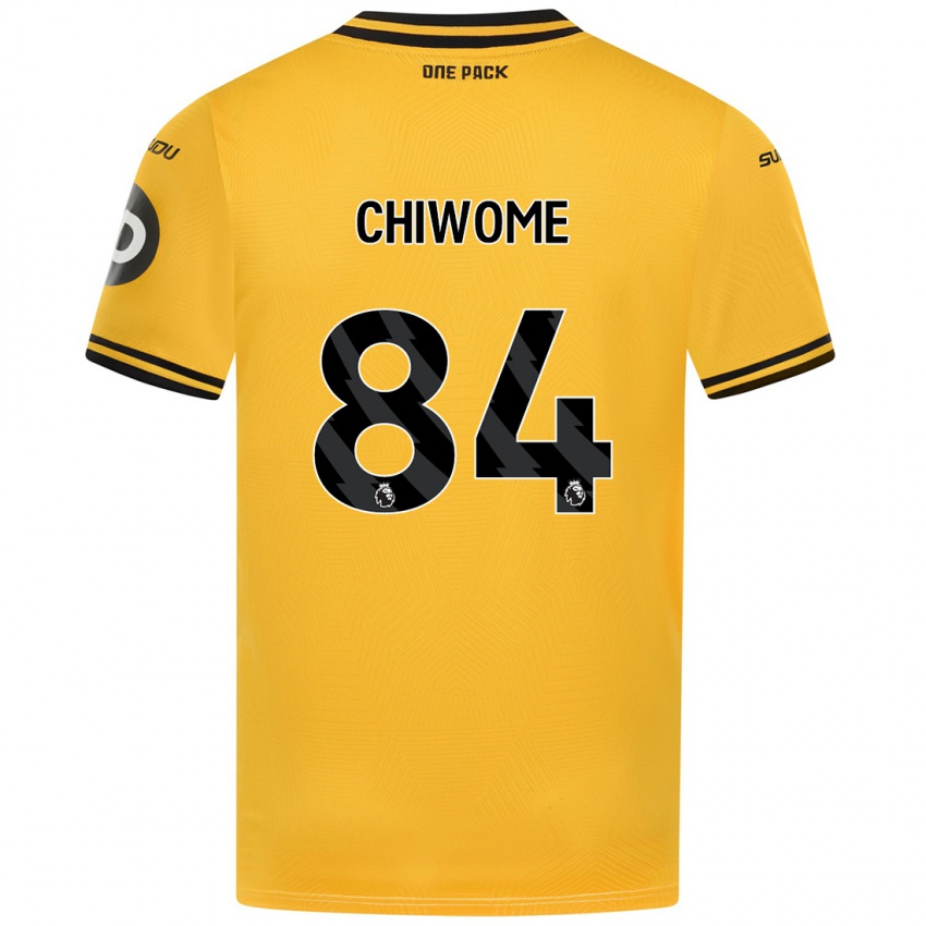 Criança Camisola Leon Chiwome #84 Amarelo Principal 2024/25 Camisa