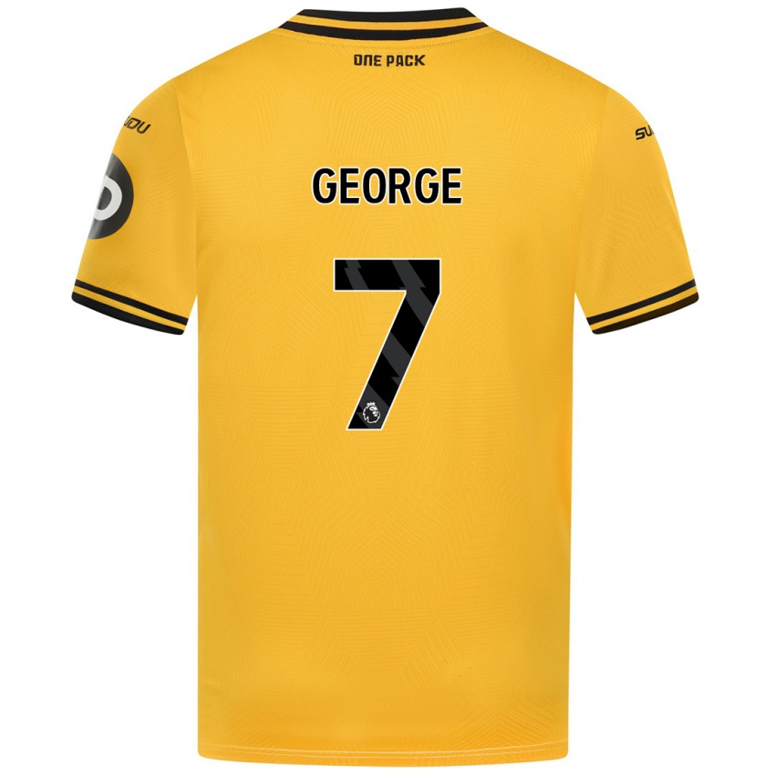 Criança Camisola Tammi George #7 Amarelo Principal 2024/25 Camisa