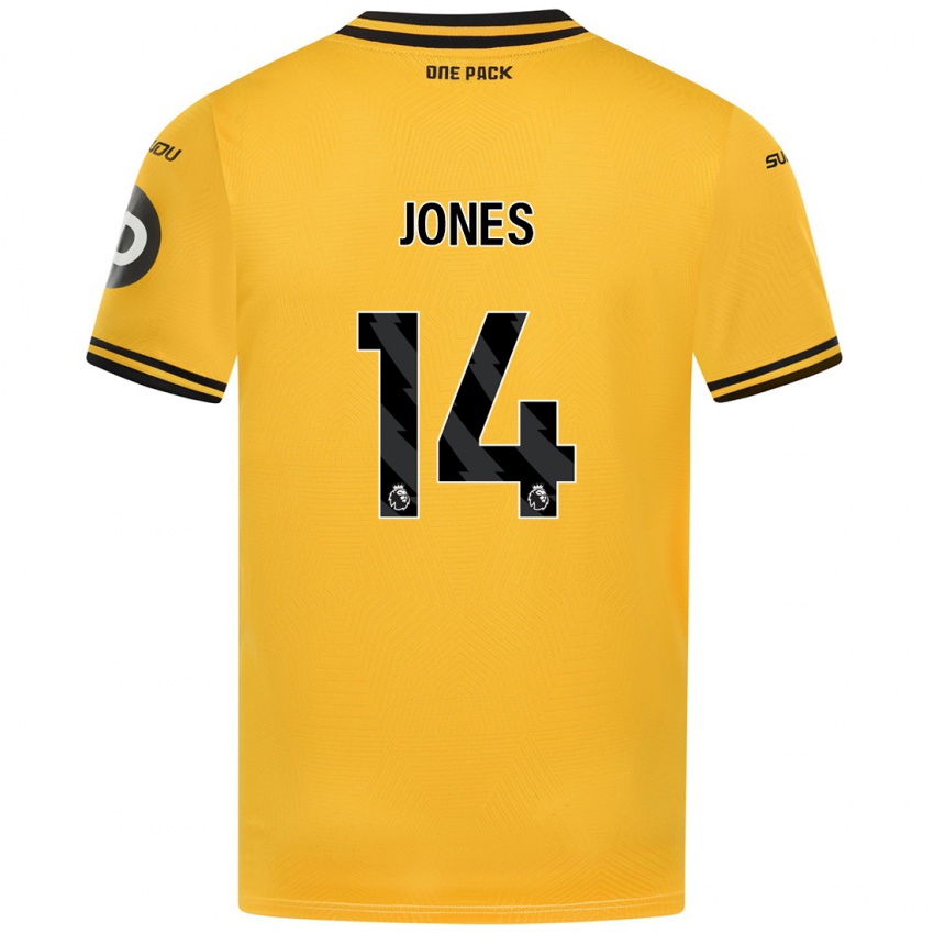 Criança Camisola Meesha Dudley-Jones #14 Amarelo Principal 2024/25 Camisa