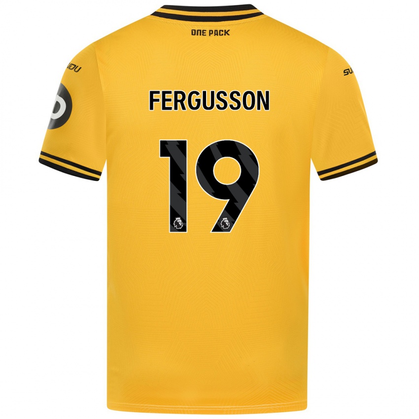 Criança Camisola Liv Fergusson #19 Amarelo Principal 2024/25 Camisa