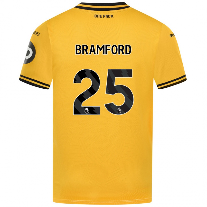 Criança Camisola Sophie Bramford #25 Amarelo Principal 2024/25 Camisa