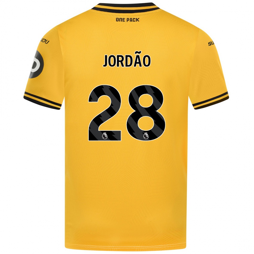 Criança Camisola Bruno Jordao #28 Amarelo Principal 2024/25 Camisa