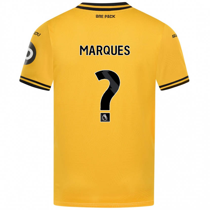 Criança Camisola Christian Marques #0 Amarelo Principal 2024/25 Camisa