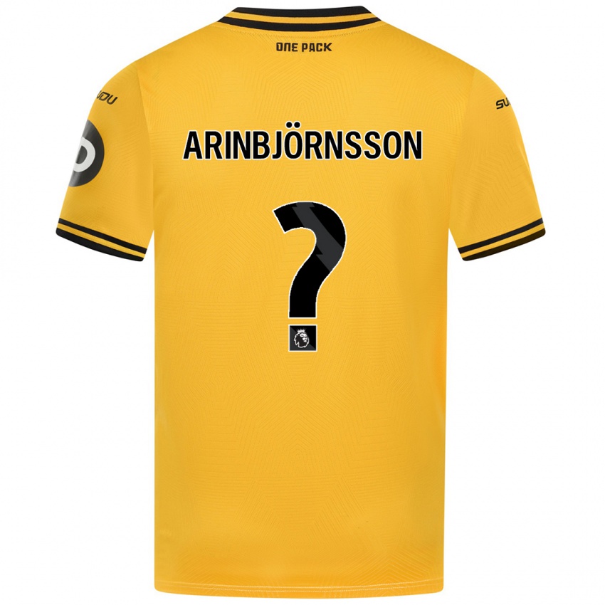 Criança Camisola Pálmi Rafn Arinbjörnsson #0 Amarelo Principal 2024/25 Camisa