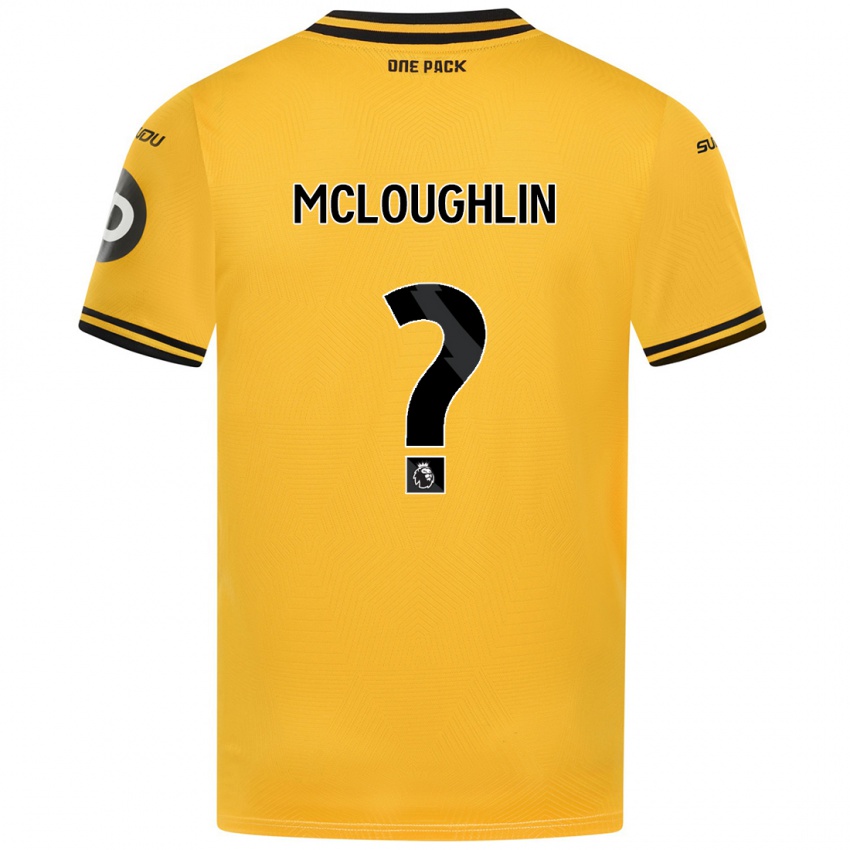 Criança Camisola Lee Mcloughlin #0 Amarelo Principal 2024/25 Camisa