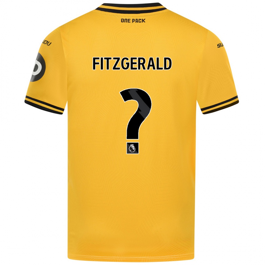 Criança Camisola Kyle Fitzgerald #0 Amarelo Principal 2024/25 Camisa