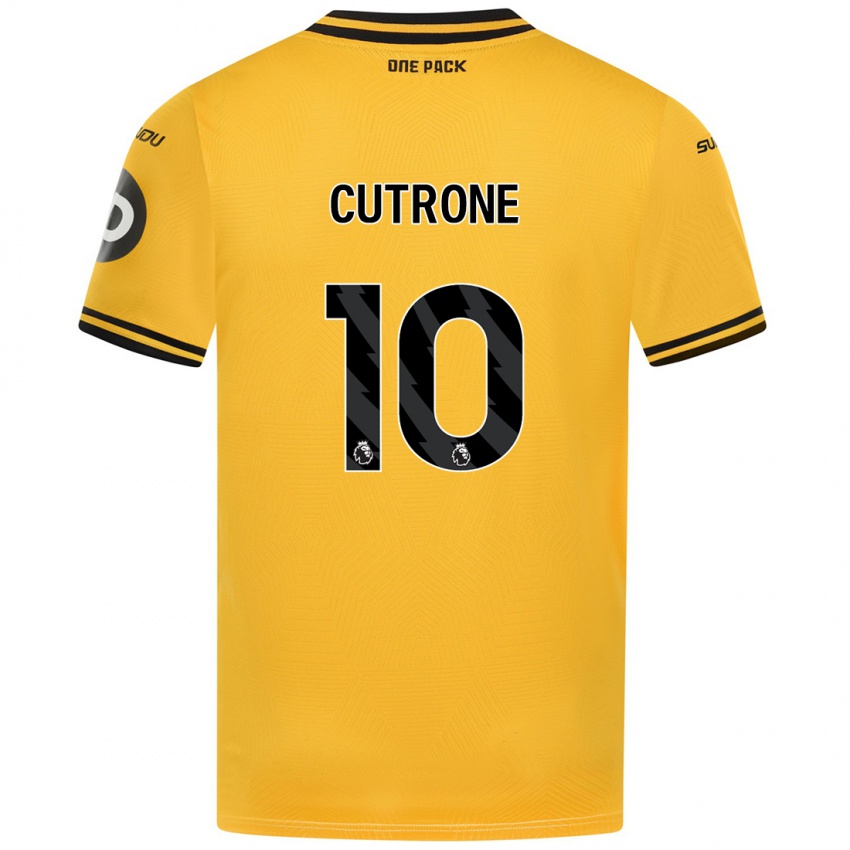 Criança Camisola Patrick Cutrone #10 Amarelo Principal 2024/25 Camisa