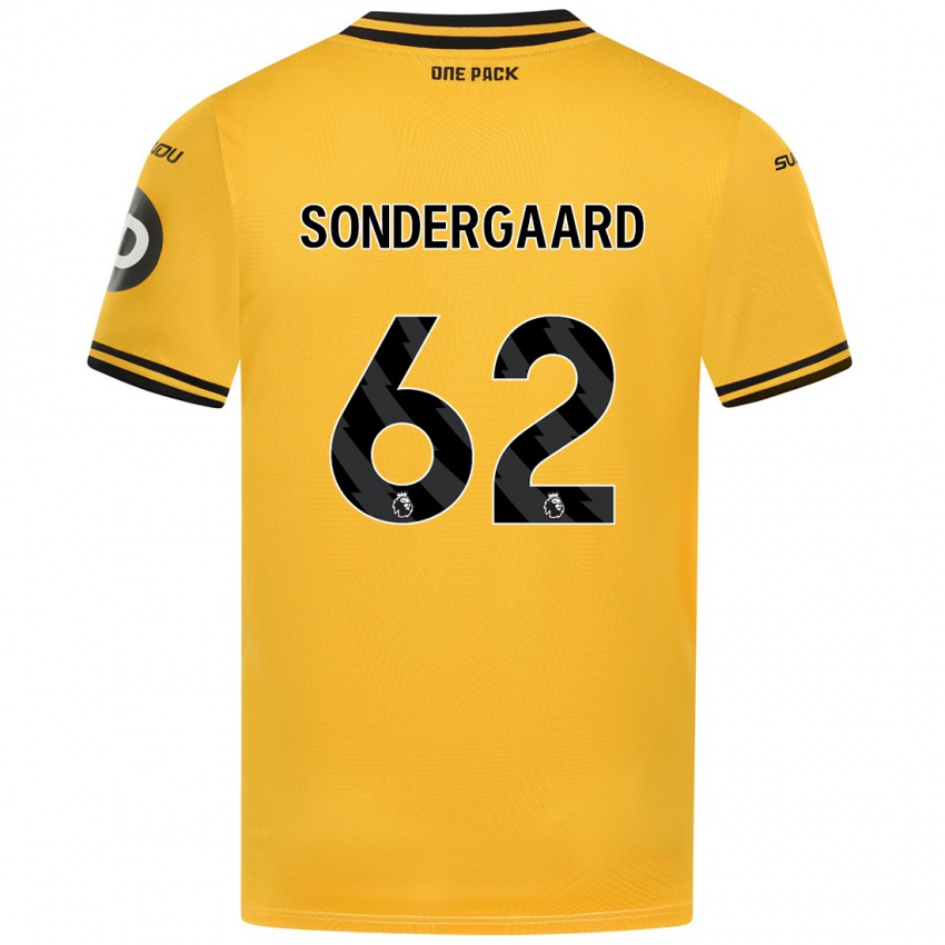 Criança Camisola Andreas Sondergaard #62 Amarelo Principal 2024/25 Camisa