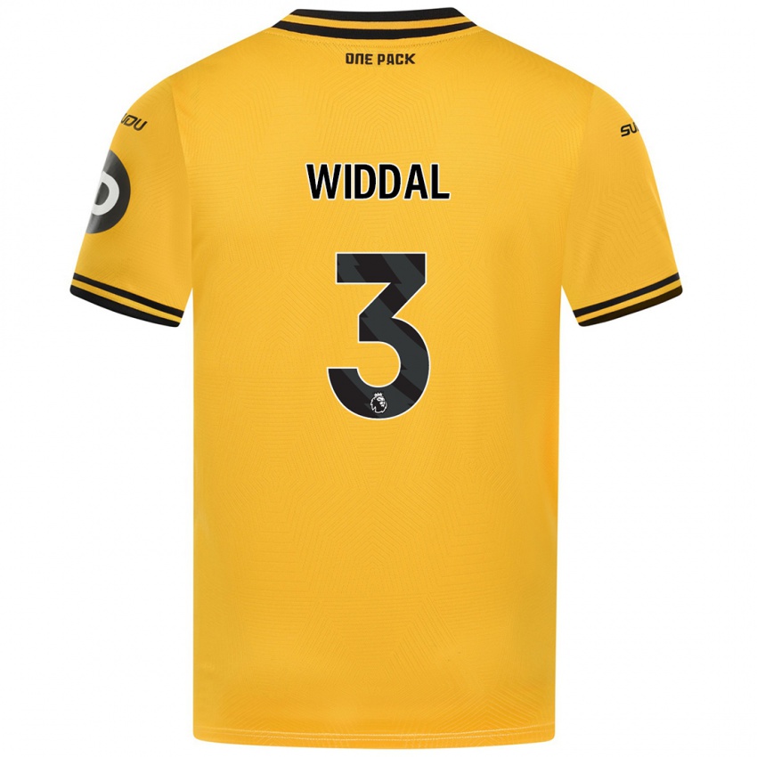 Criança Camisola Natalie Widdal #3 Amarelo Principal 2024/25 Camisa