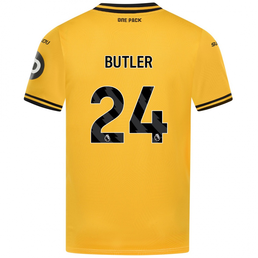 Criança Camisola Elli Butler #24 Amarelo Principal 2024/25 Camisa