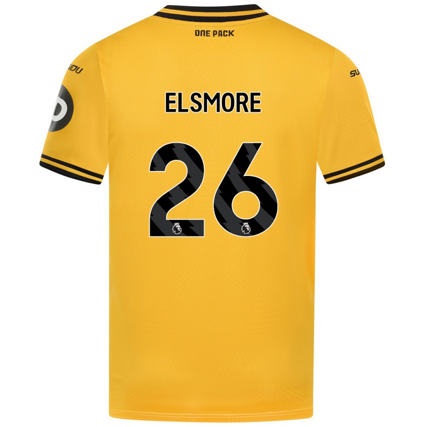 Criança Camisola Ria Elsmore #26 Amarelo Principal 2024/25 Camisa