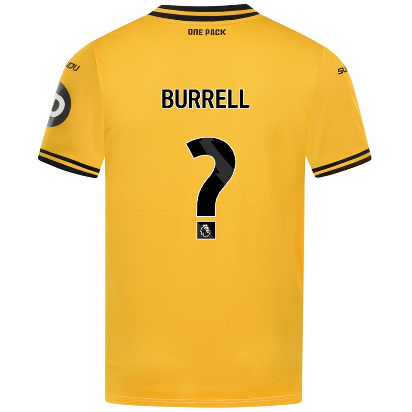 Criança Camisola Ackeme Francis-Burrell #0 Amarelo Principal 2024/25 Camisa