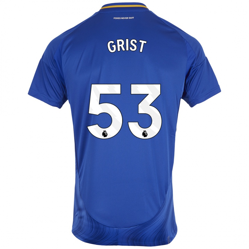 Criança Camisola Ben Grist #53 Azul Branco Principal 2024/25 Camisa