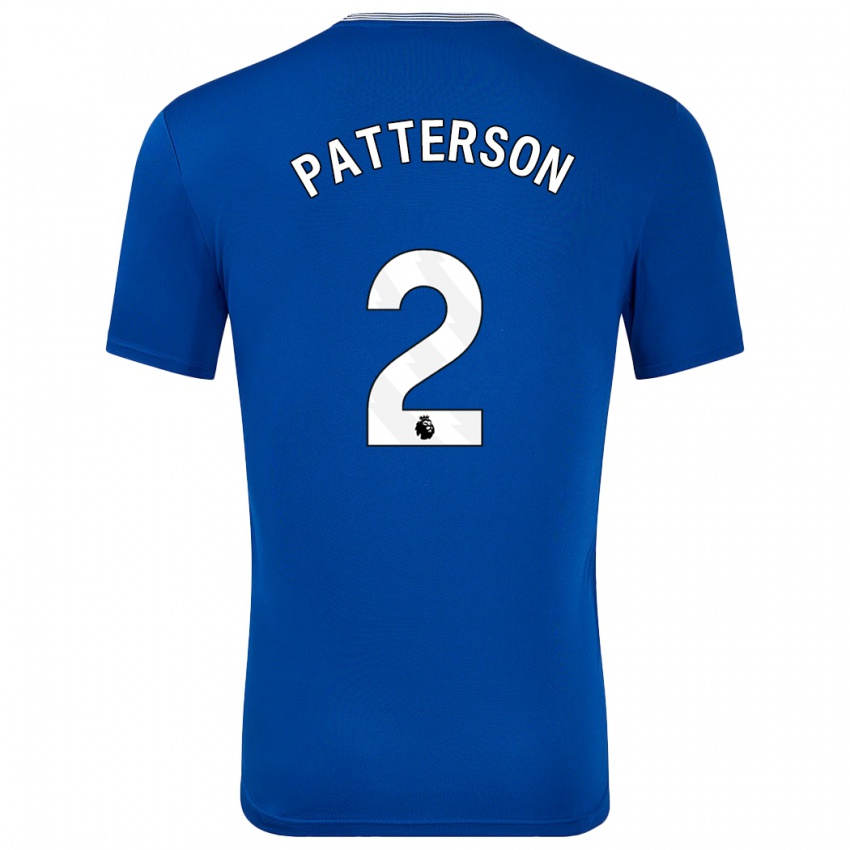 Criança Camisola Nathan Patterson #2 Azul Com Principal 2024/25 Camisa