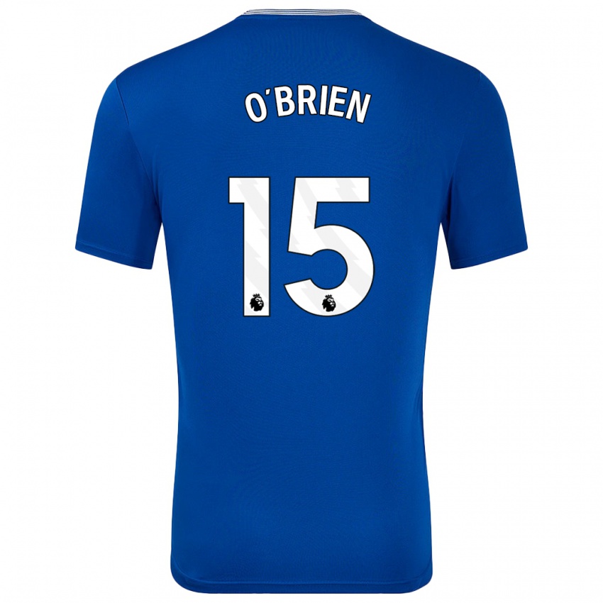 Criança Camisola Jake O'brien #15 Azul Com Principal 2024/25 Camisa