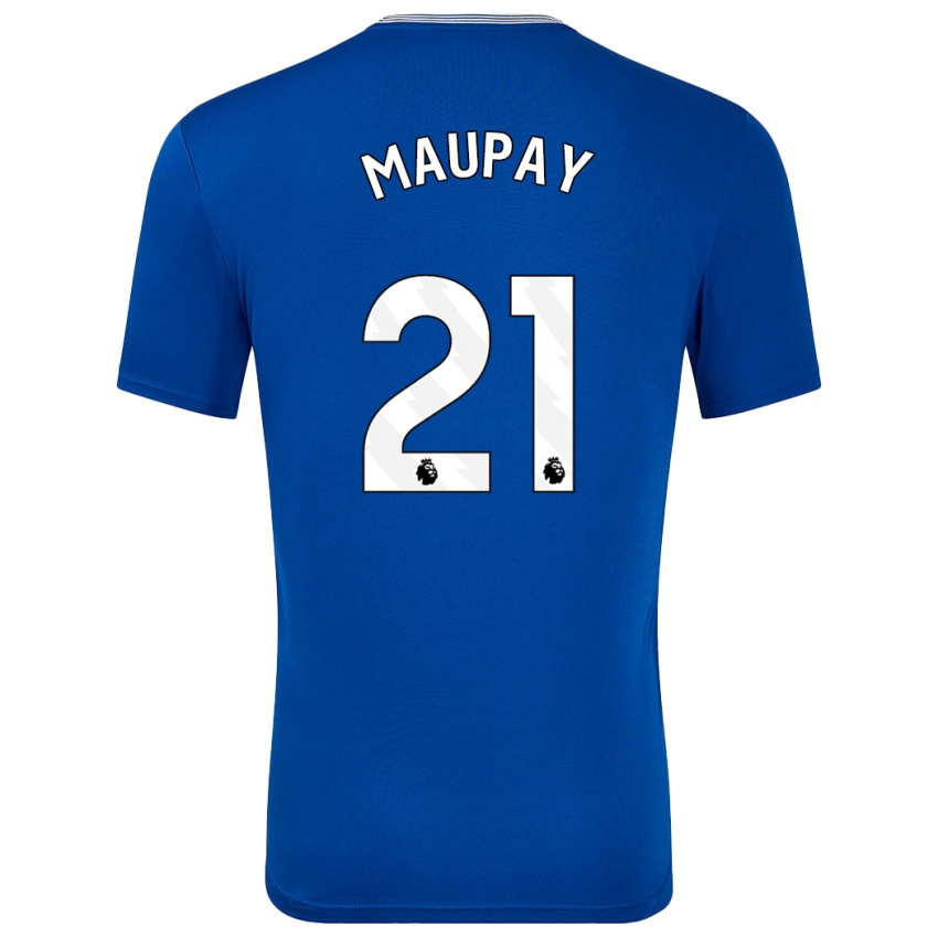 Criança Camisola Neal Maupay #21 Azul Com Principal 2024/25 Camisa