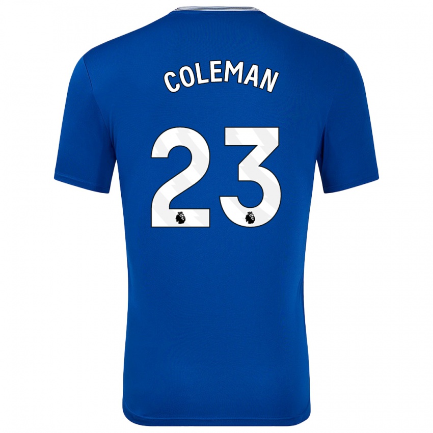 Criança Camisola Seamus Coleman #23 Azul Com Principal 2024/25 Camisa