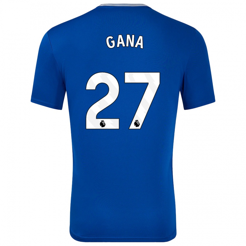 Criança Camisola Idrissa Gueye #27 Azul Com Principal 2024/25 Camisa