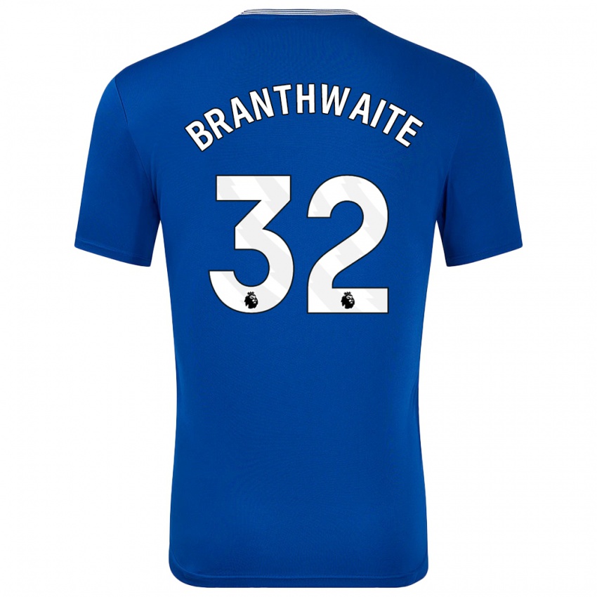 Criança Camisola Jarrad Branthwaite #32 Azul Com Principal 2024/25 Camisa