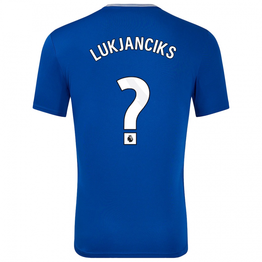 Criança Camisola Douglass Lukjanciks #0 Azul Com Principal 2024/25 Camisa