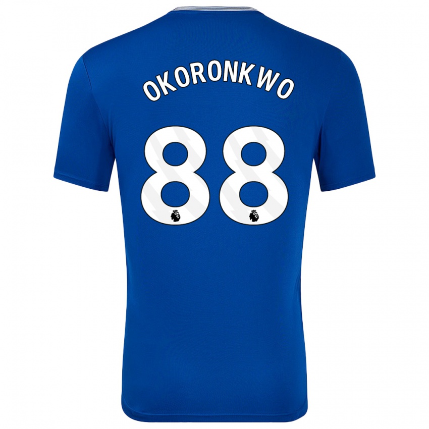 Criança Camisola Francis Okoronkwo #88 Azul Com Principal 2024/25 Camisa