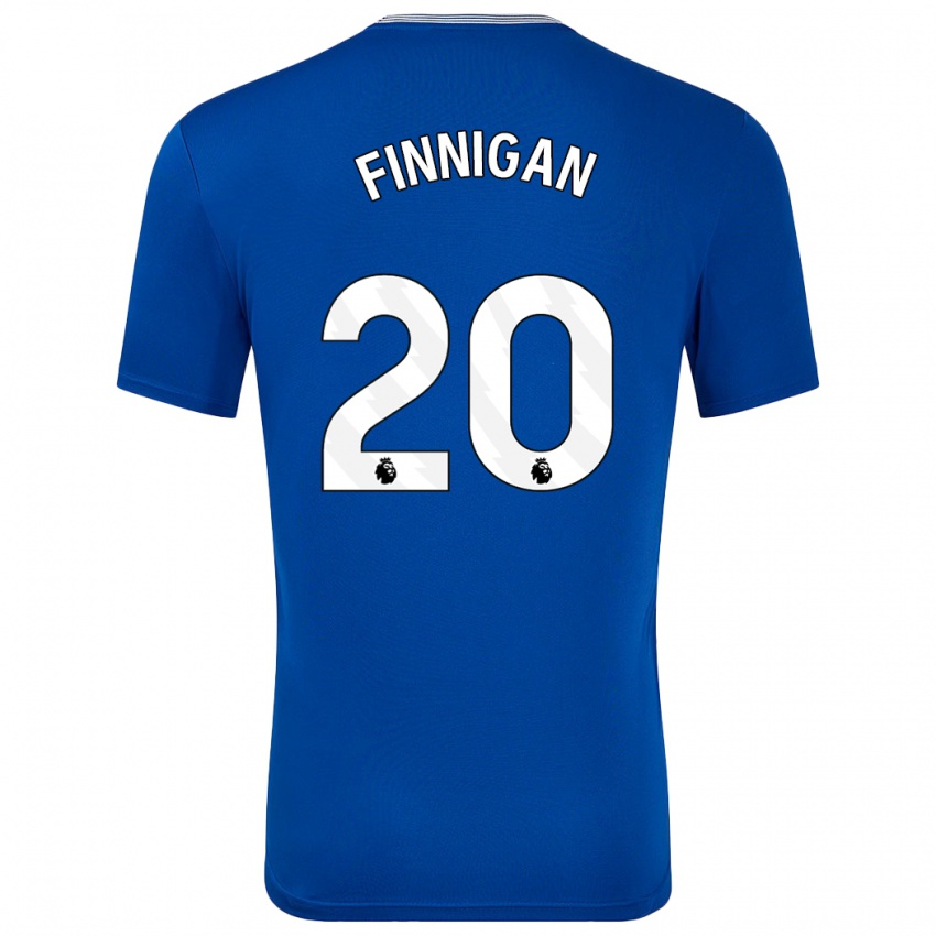 Criança Camisola Megan Finnigan #20 Azul Com Principal 2024/25 Camisa