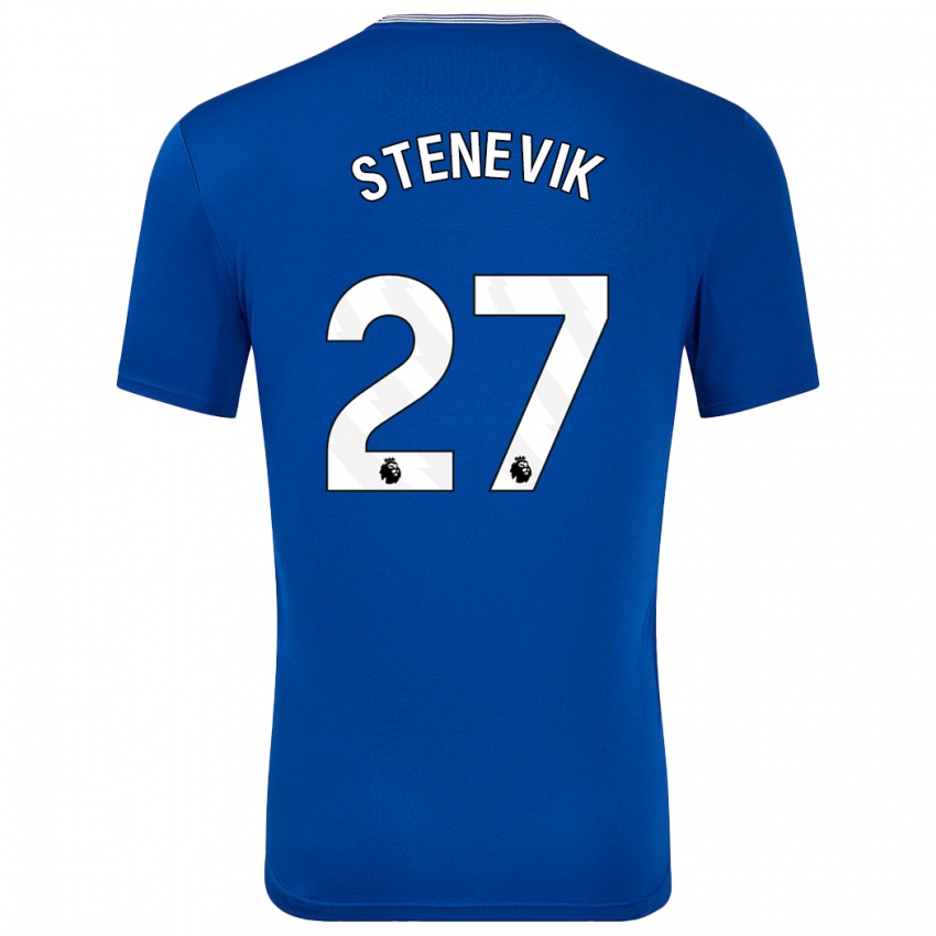 Criança Camisola Elise Stenevik #27 Azul Com Principal 2024/25 Camisa