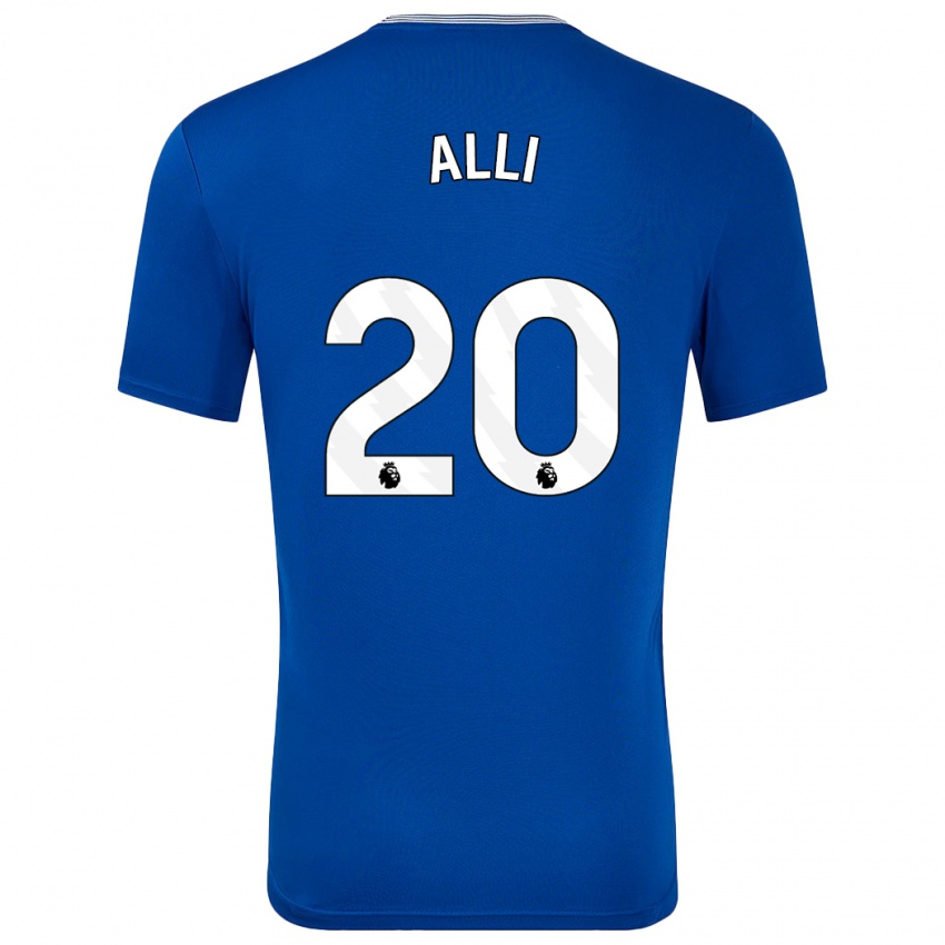 Criança Camisola Dele Alli #20 Azul Com Principal 2024/25 Camisa