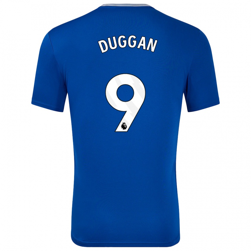 Criança Camisola Toni Duggan #9 Azul Com Principal 2024/25 Camisa