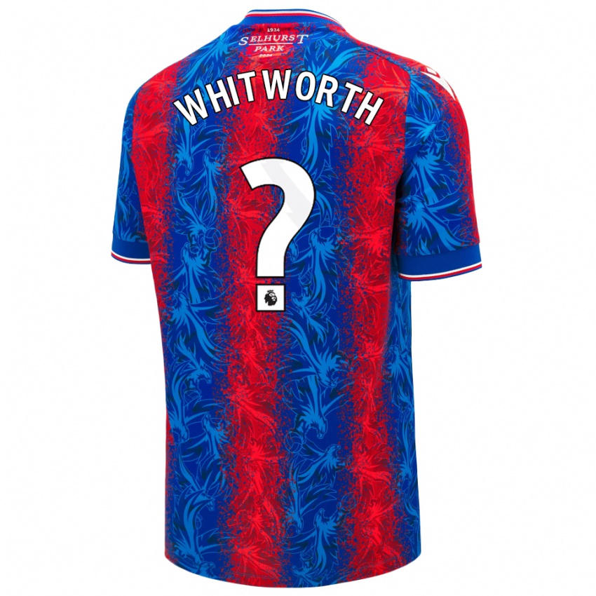 Criança Camisola Harry Whitworth #0 Listras Azul Vermelha Principal 2024/25 Camisa