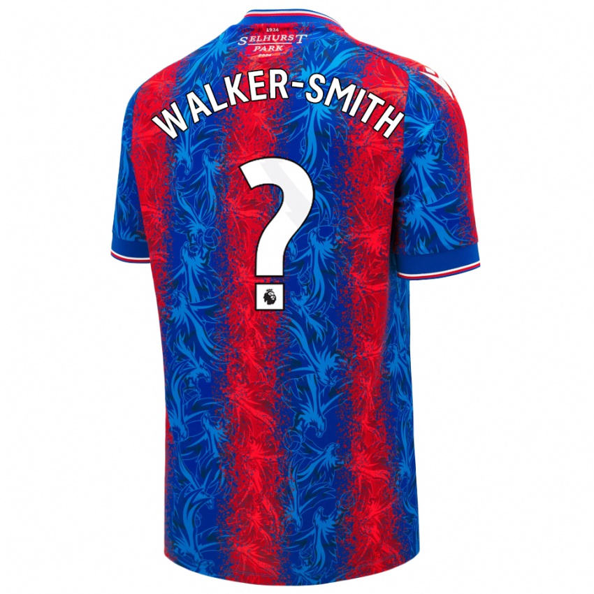 Criança Camisola Charlie Walker-Smith #0 Listras Azul Vermelha Principal 2024/25 Camisa