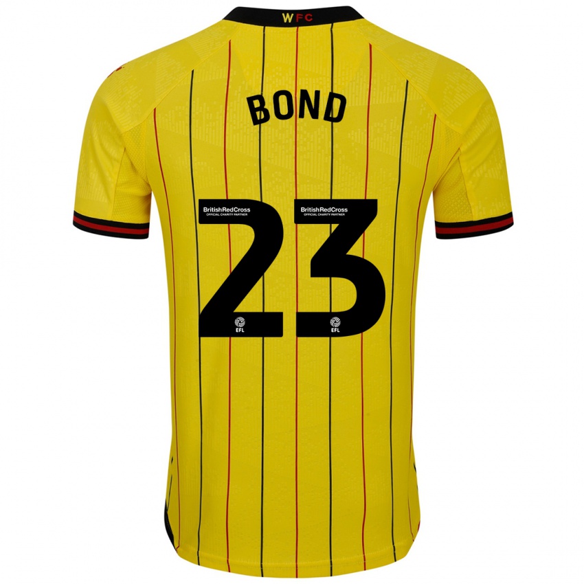 Criança Camisola Jonathan Bond #23 Preto Amarelo Principal 2024/25 Camisa