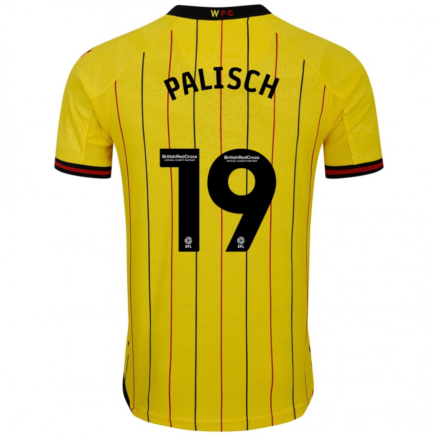 Criança Camisola Alli Palisch #19 Preto Amarelo Principal 2024/25 Camisa