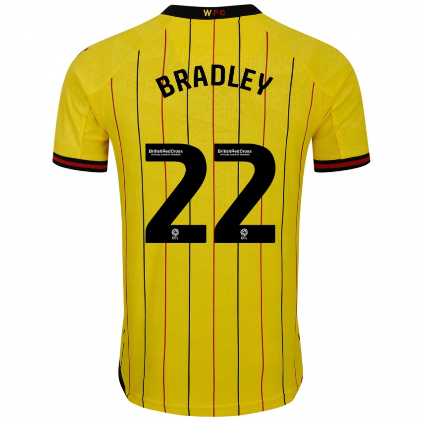 Criança Camisola Jade Bradley #22 Preto Amarelo Principal 2024/25 Camisa