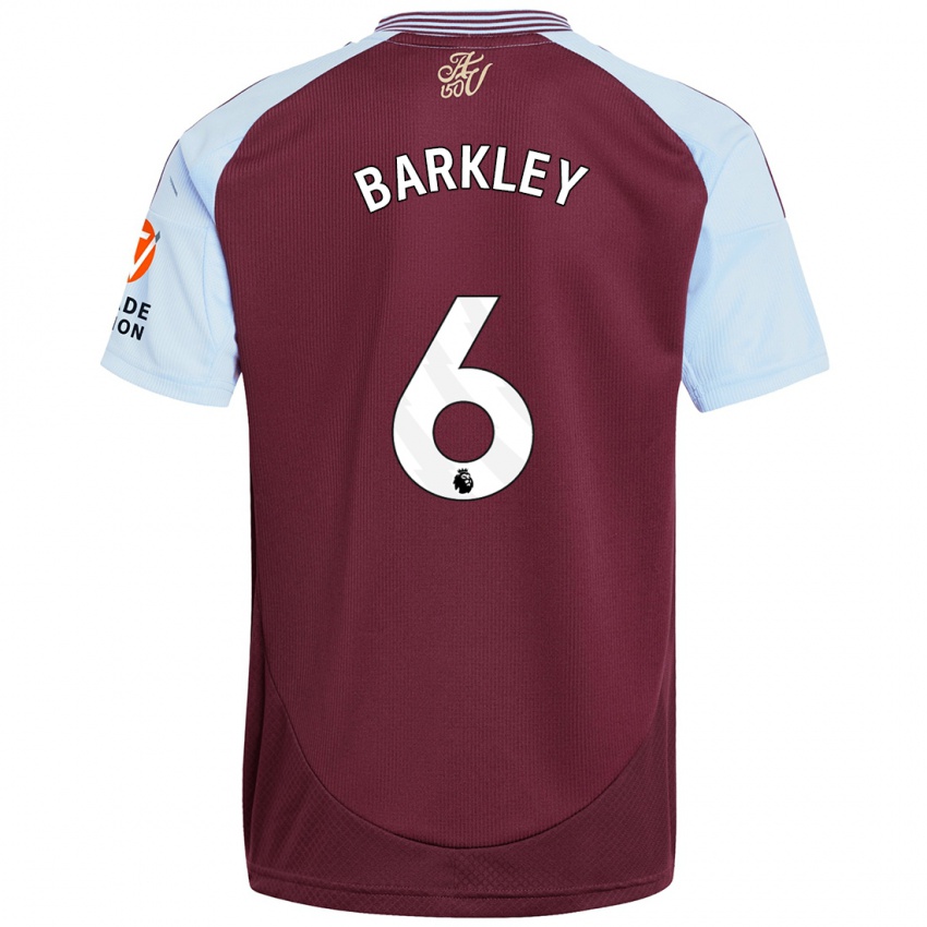 Criança Camisola Ross Barkley #6 Crédito Borboleta Azul Principal 2024/25 Camisa