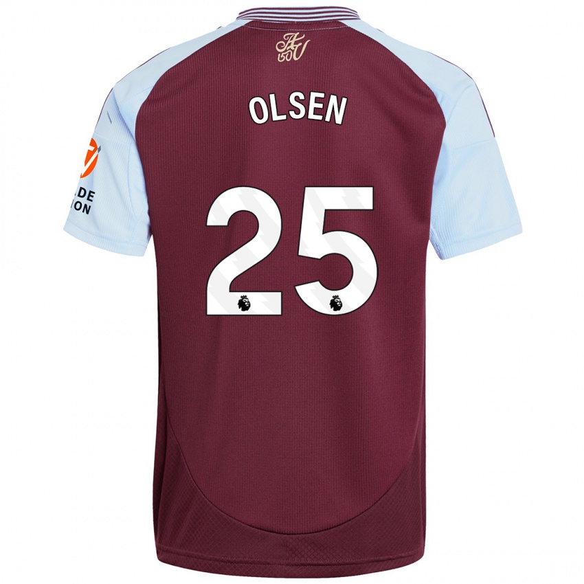 Criança Camisola Robin Olsen #25 Crédito Borboleta Azul Principal 2024/25 Camisa