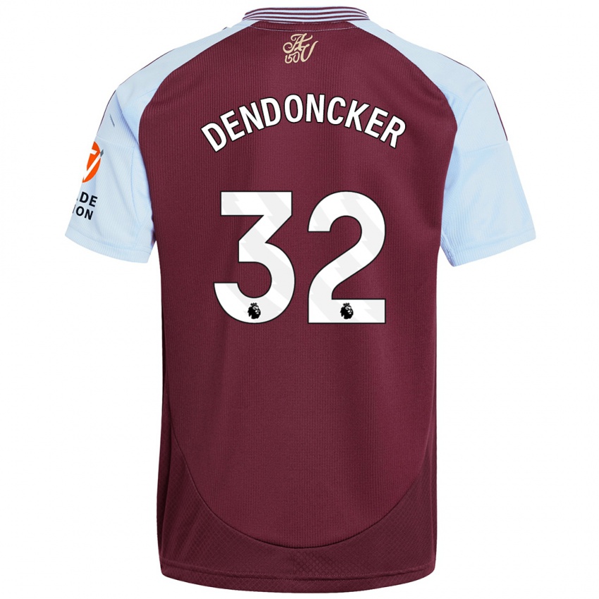 Criança Camisola Leander Dendoncker #32 Crédito Borboleta Azul Principal 2024/25 Camisa