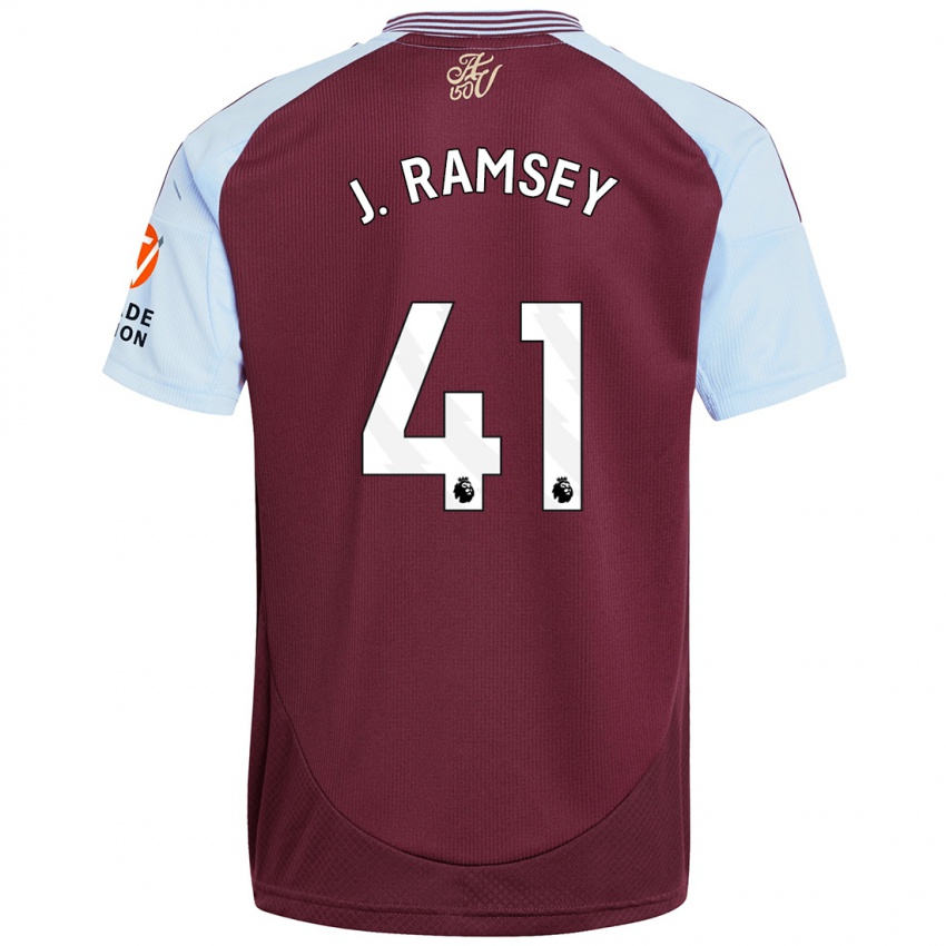 Criança Camisola Jacob Ramsey #41 Crédito Borboleta Azul Principal 2024/25 Camisa