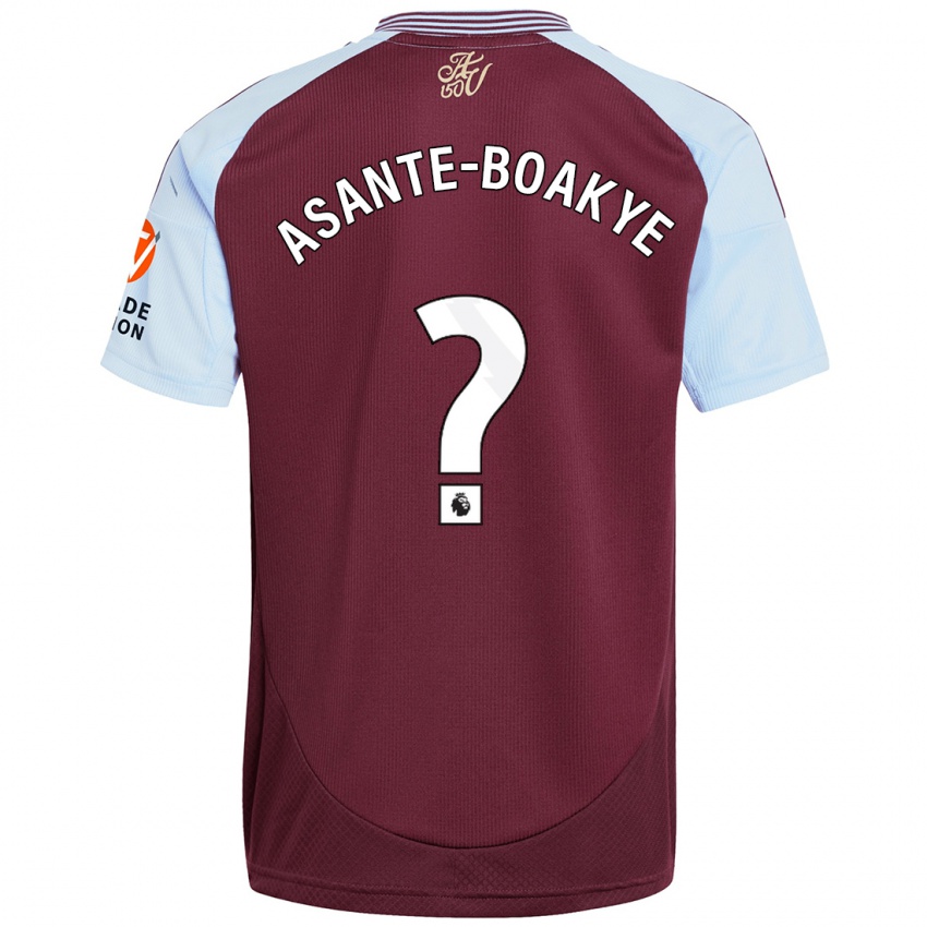 Criança Camisola Max Asante-Boakye #0 Crédito Borboleta Azul Principal 2024/25 Camisa