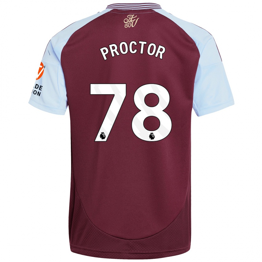 Criança Camisola Sam Proctor #78 Crédito Borboleta Azul Principal 2024/25 Camisa