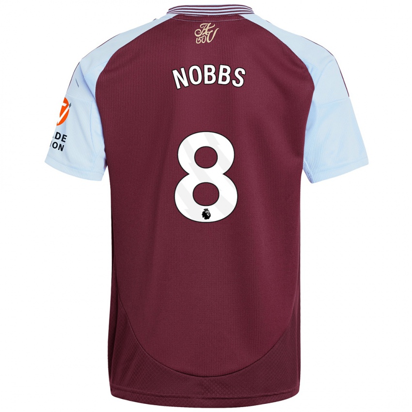 Criança Camisola Jordan Nobbs #8 Crédito Borboleta Azul Principal 2024/25 Camisa