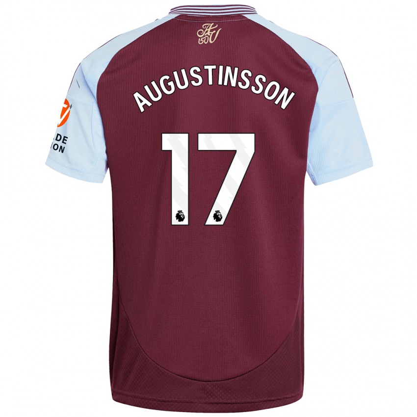 Criança Camisola Ludwig Augustinsson #17 Crédito Borboleta Azul Principal 2024/25 Camisa