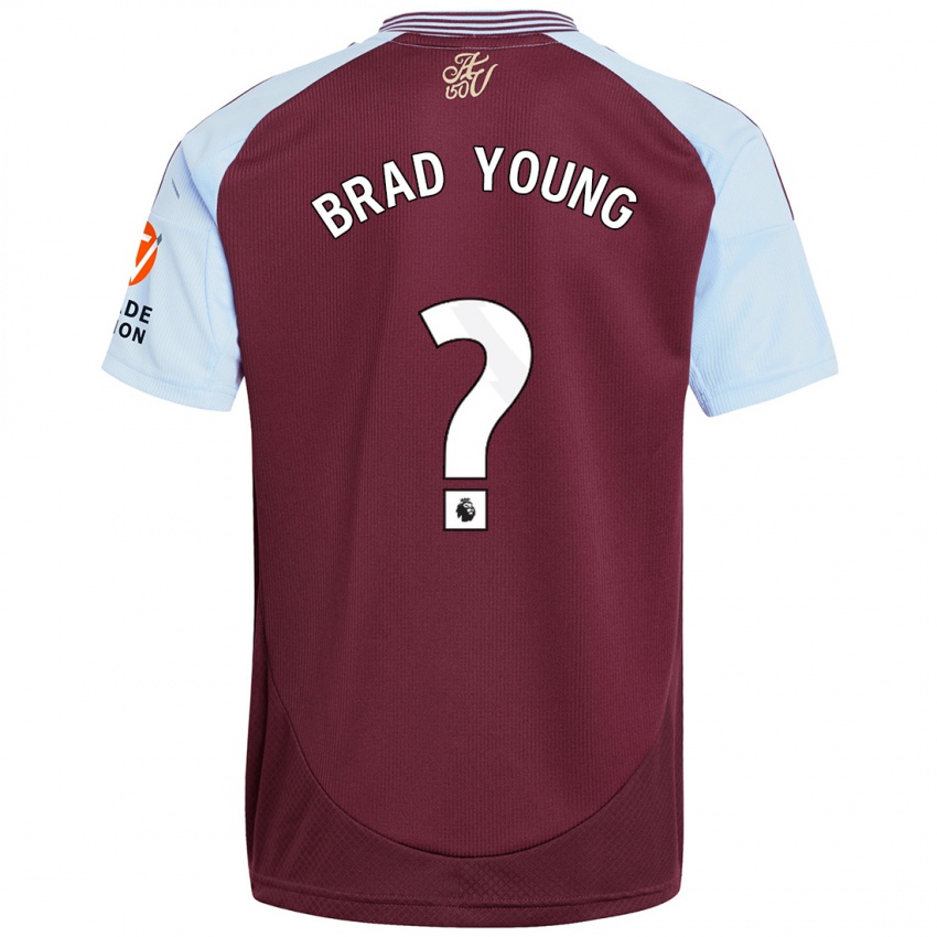 Criança Camisola Brad Young #0 Crédito Borboleta Azul Principal 2024/25 Camisa